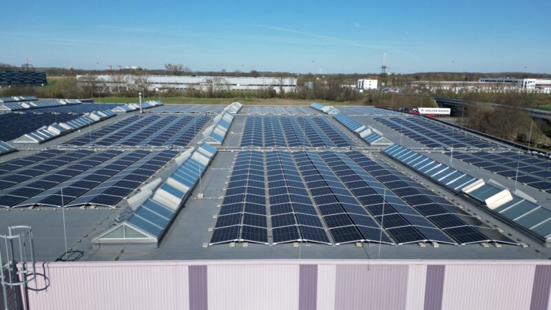 Photovoltaikanlage bei Welser Profile – Aufnahme aus der Anlagenbetreuung